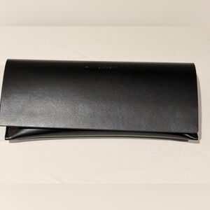 Saint Laurent Black Leather sunglasses case